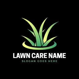 Vibrant Green Grass Design for Professional Lawn Care Logo Template