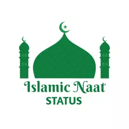 Vibrant Green Islamic Naat Status Celebrating Religious Faith Logo Template