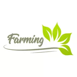 Vibrant Green Leaves Representing Sustainable Farming Logo Template