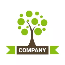 Vibrant Green Tree Symbolizing Eco Friendly Initiatives Logo Template