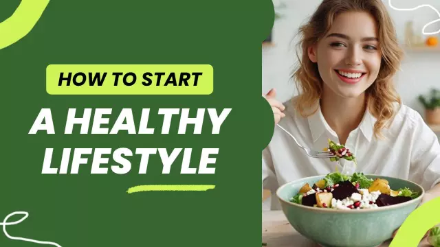 Vibrant Healthy Eating Guide Food YouTube Thumbnail Template