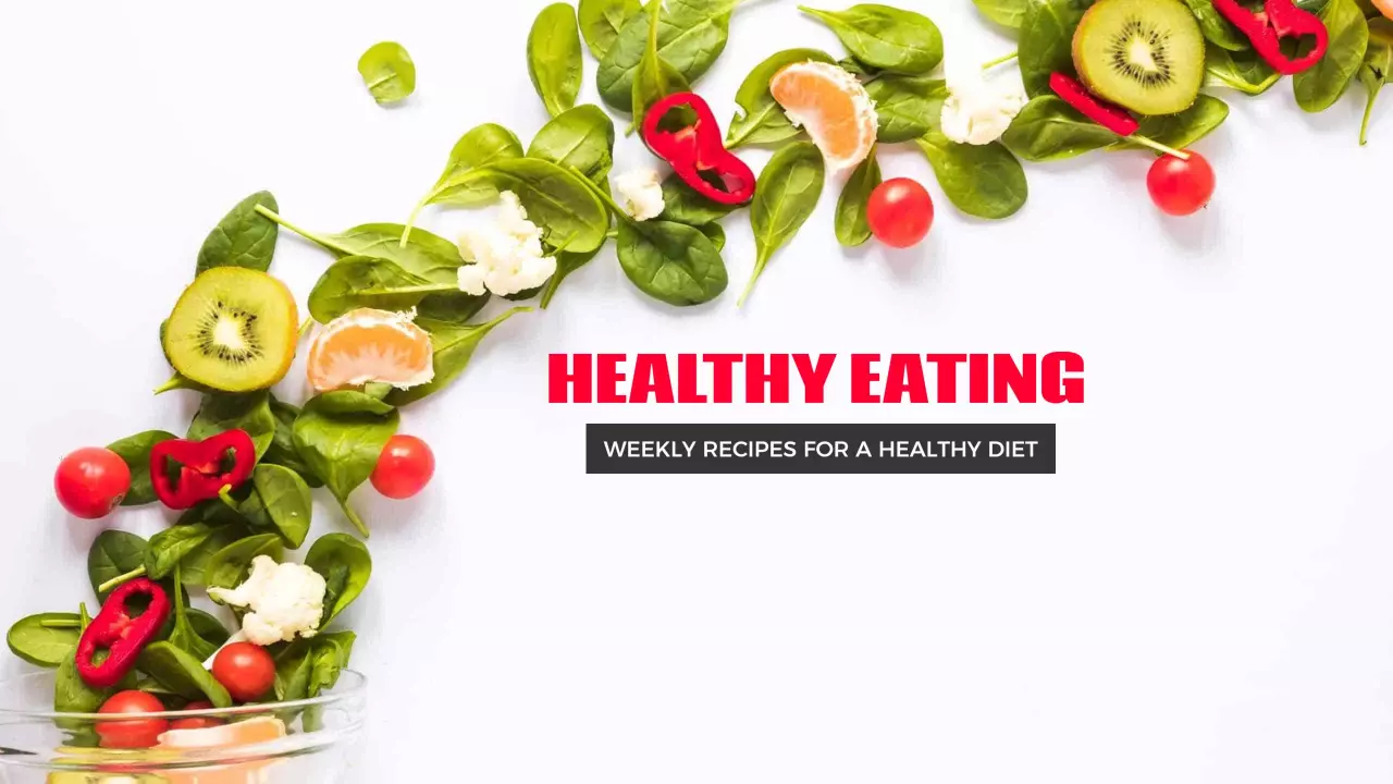 Vibrant Healthy Eating Salad Recipe Ideas YouTube Banner Template