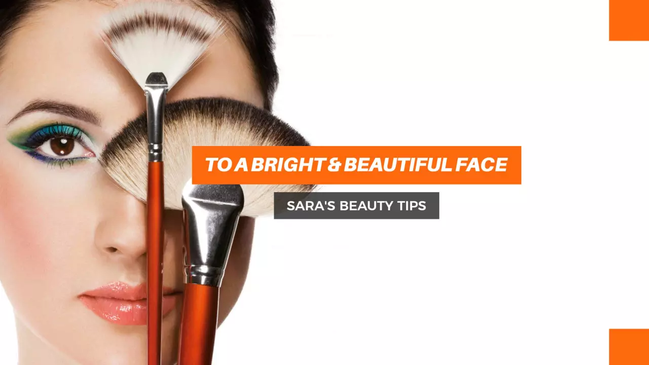 Vibrant Makeup Brushes and Bright Colors YouTube Banner Template