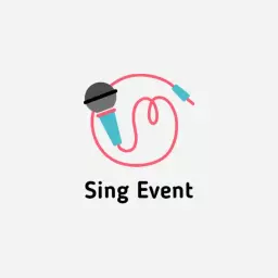 Vibrant Microphone Design Celebrating Musical Sing Event Logo Template