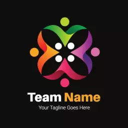 Vibrant Multi-Color Design Representing Team Spirit Logo Template
