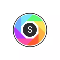 Vibrant Multi-Colored Camera Lens Design for Photography Logo Template