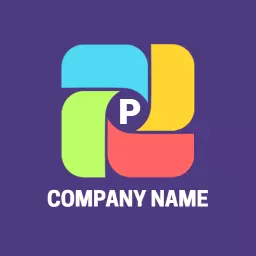 Vibrant Multi-Colored Elements Integrated in Printer Logo Template
