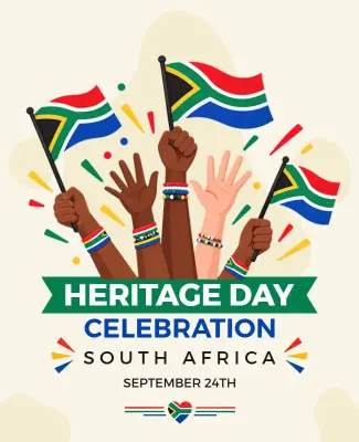 Vibrant Multicolor Heritage Day Unity Celebration Poster Template