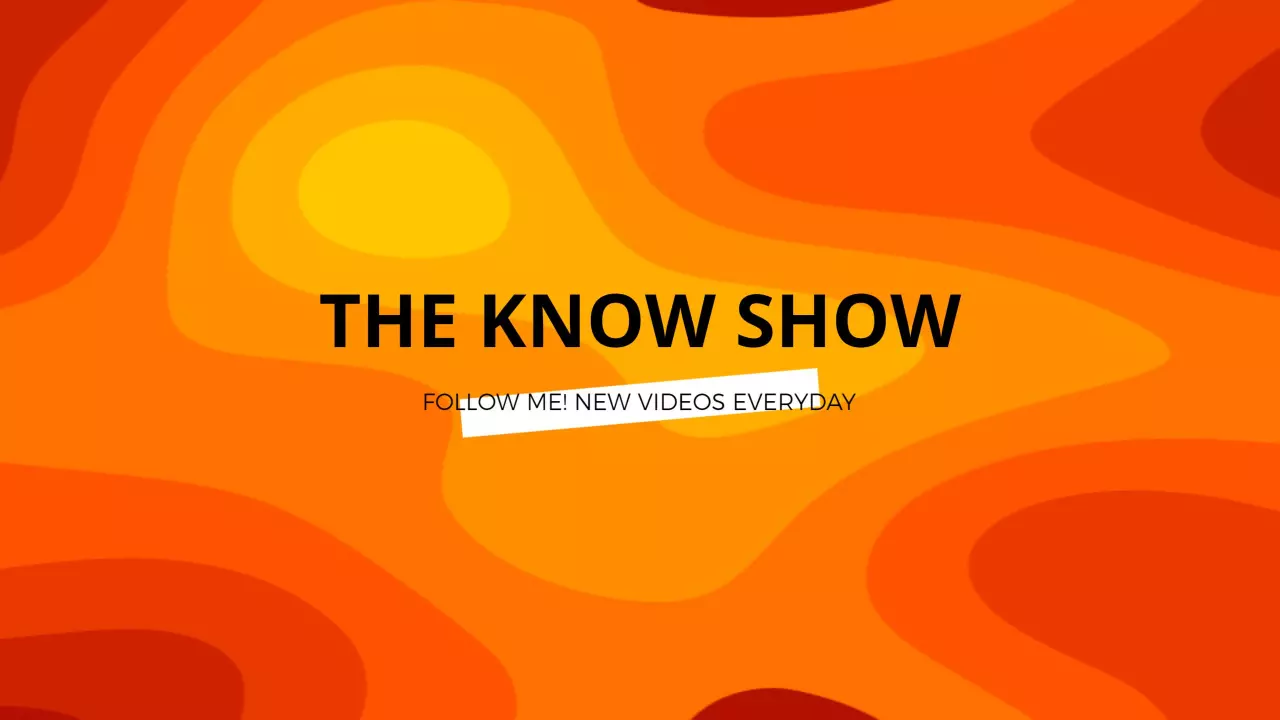 Vibrant Orange Abstract Design for YouTube Channel Banner Template