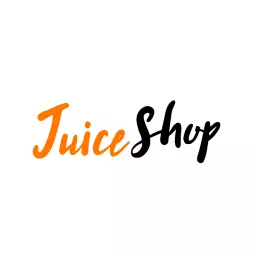 Vibrant Orange and Black Wordmark for Juice Shop Logo Template
