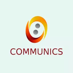 Vibrant Orange and Red Art Symbolizing Effective Communication Logo Template