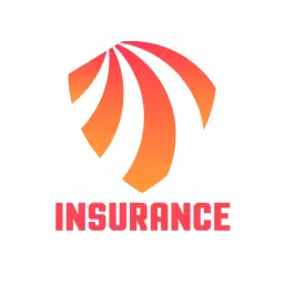 Vibrant Orange and Red Shield Design for Insurance Logo Template
