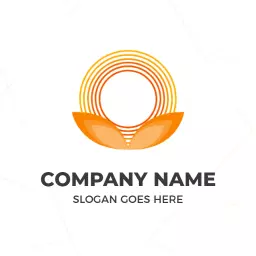 Vibrant Orange and Yellow O Letter Logo Design Creation Logo Template