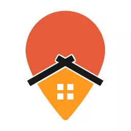 Vibrant Orange and Yellow Real Estate Logo Design Elements Logo Template