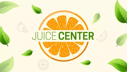 Vibrant Orange Juice Center Freshness Visiting Card Template