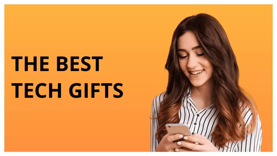 Vibrant Orange Modern Tech Products Showcase Presentation Template