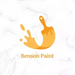 Vibrant Orange Paint Splash Representing Creative Painting Logo Template