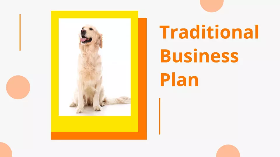 Vibrant Orange Pet Care Business Strategy Presentation Template