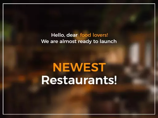 Vibrant Orange Restaurant Launch Business Presentation Template