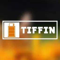 Vibrant Orange Tiffin Container Illustrating Culinary Delight Logo Template