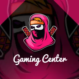 Vibrant Pink and Black Ninja Design for Esports Gaming Logo Template