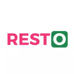 Vibrant Pink and Green Wordmark for Modern Dining Logo Template