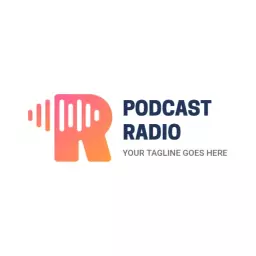 Vibrant Pink and Orange Audiovisual Design for Podcast Logo Template