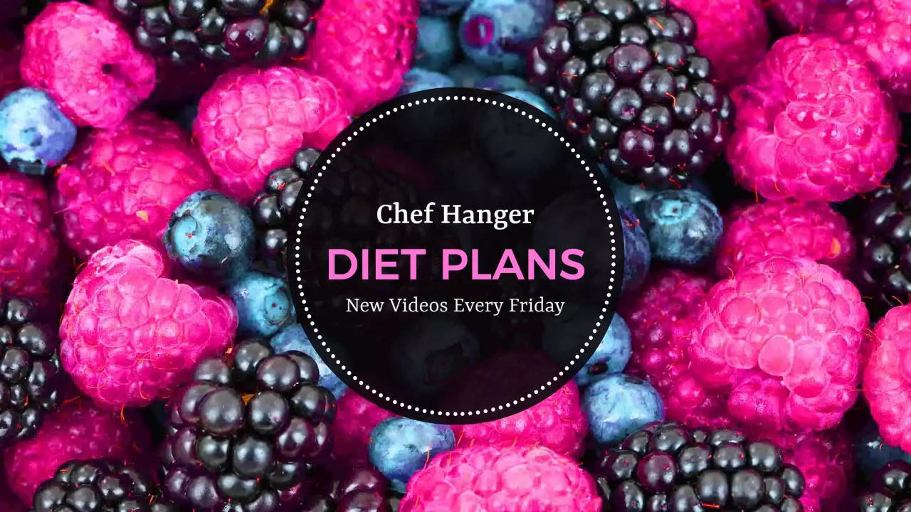 Vibrant Pink and Purple Berries for Diet Plans YouTube Banner Template