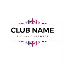 Vibrant Pink and Purple Design for Nightclub Experience Logo Template