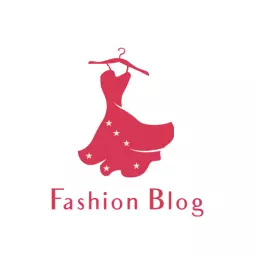 Vibrant Pink Dress Design for Fashion Blog Logo Template
