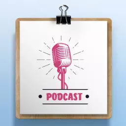 Vibrant Pink Microphone Design for Engaging Podcast Logo Template