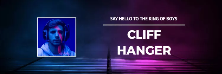 Vibrant Purple and Blue Background with Stylish Text Twitter Banner Template
