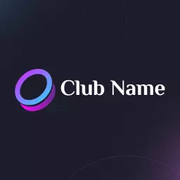 Vibrant Purple and Blue Circle Design for Nightclub Logo Template