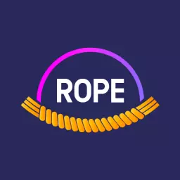 Vibrant Purple and Blue Rope Design for Active Sports Logo Template