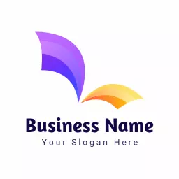 Vibrant Purple and Orange Design for Business Innovation Logo Template