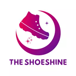 Vibrant Purple and Pink Spectacle Showcasing Shoeshine Logo Template