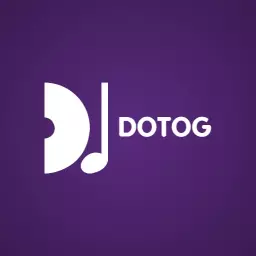 Vibrant Purple Music-themed DJ Logo Featuring Unique Designs Logo Template