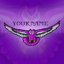 Vibrant Purple Owl Design Emphasizing Competitive Esports Logo Template