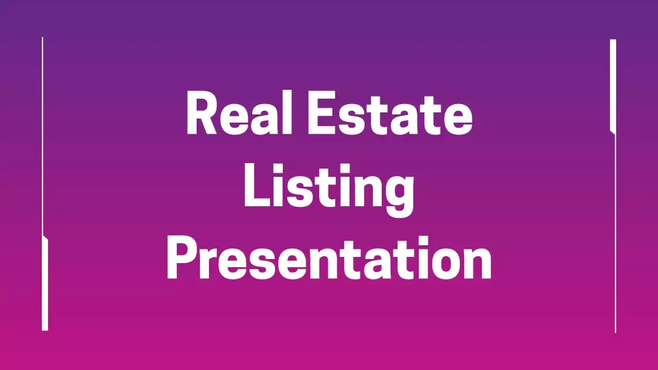 Vibrant Purple Real Estate Property Listing Presentation Template