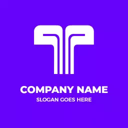 Vibrant Purple T Letter Design Emphasizing Modern Style Logo Template