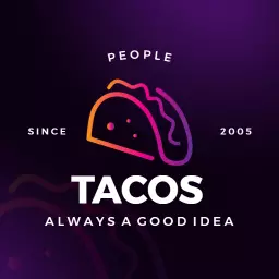 Vibrant Purple Taco Design Celebrating Culinary Culture Logo Template