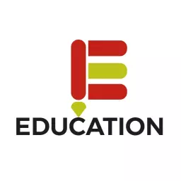 Vibrant Red and Green Pencil Design for Education Logo Template