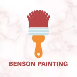 Vibrant Red Brush Illustrating Expert Painting Services Logo Template