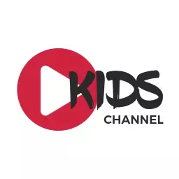 Vibrant Red Play Button Design for Kids YouTube Channel Logo Template