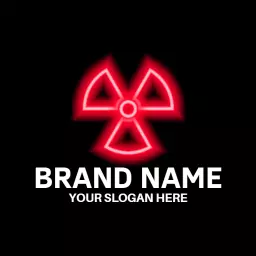 Vibrant Red Toxic Warning Symbol for Safety Awareness Logo Template