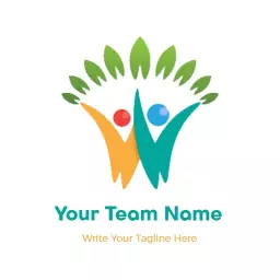 Vibrant Team Logo Representing Unity and Growth Spirit Logo Template