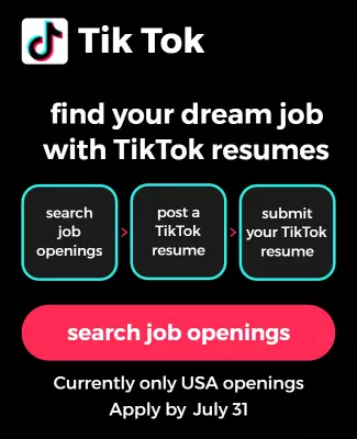 Vibrant TikTok Job Search Engagement Platform Poster Template