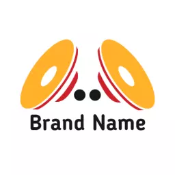 Vibrant Yellow Speaker Design for Audio Enthusiasts Logo Template