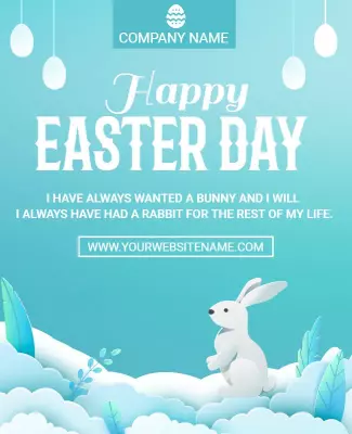 Viking Happy Easter Flyer Template