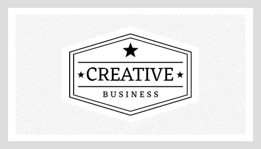 Vintage Black Creative Graphic Print Business Card Template